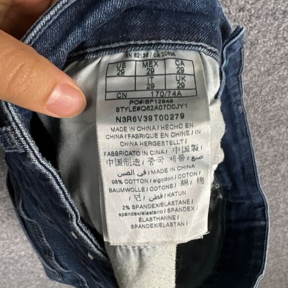 Vintage Guess Jeans Shorts 29 Womens Cut Off Distressed Medium Wash‎ Blue Denim - Picture 5 of 9